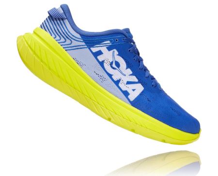 Hoka One One Carbon X - Tenis Corrida Estrada Mulher Azuis / Rosa | PT-oVDZfM3